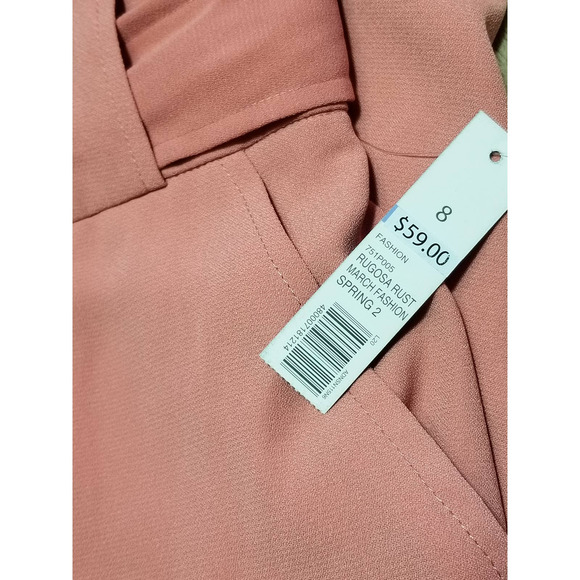 THE LIMITED NWT Women's Tie Waist Crop Casual Pants Pockets Size 8 Color… - Picture 10 of 12